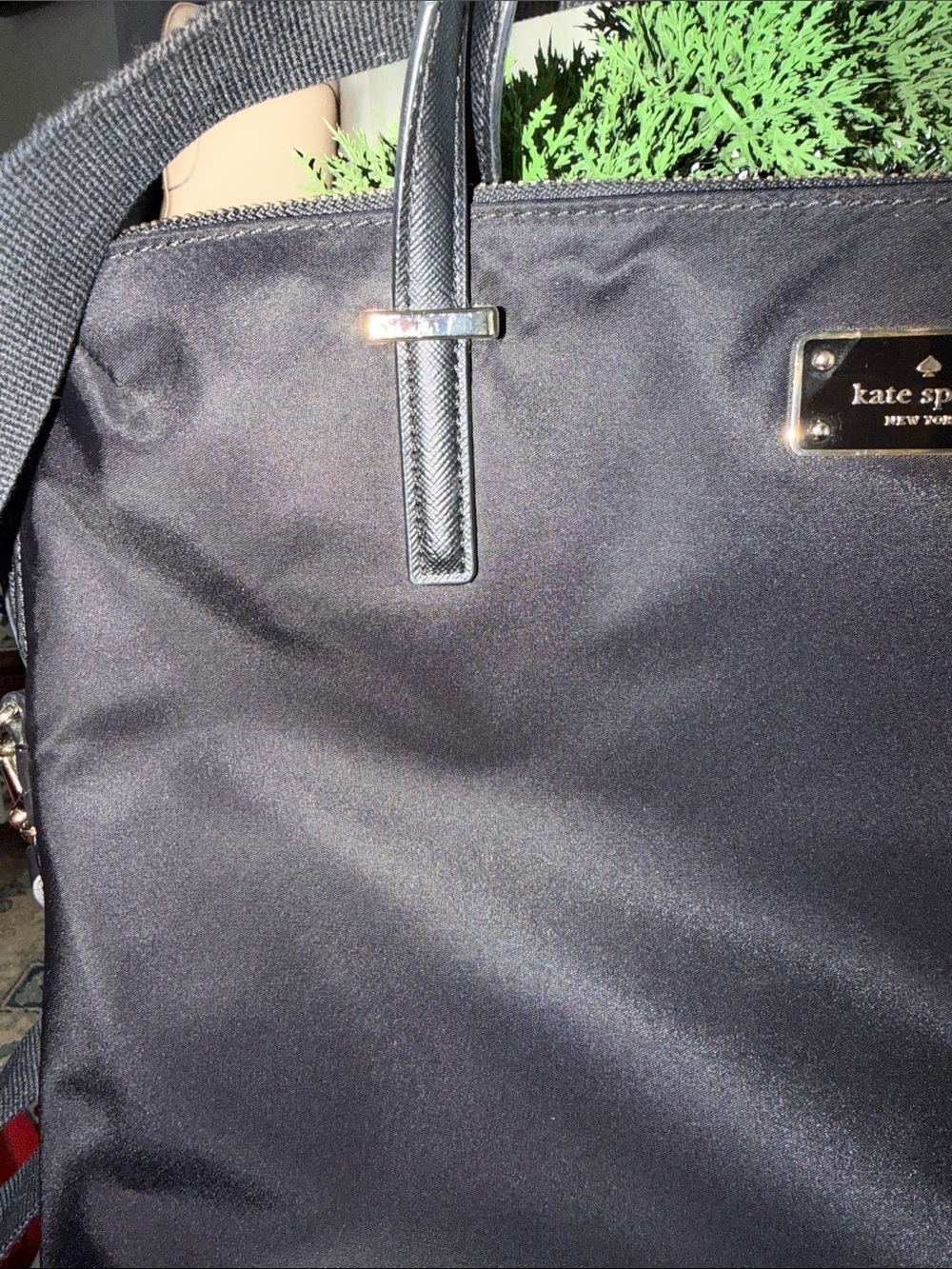 kate spade Black Nylon Laptop Tote with Detachable Strap - Picture 6 of 16